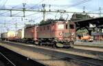 SJ Da Nr.914 und 925 in Hallsberg am 13.08.1985.
