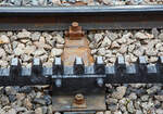 Nochmal im Detail, Gleis der Dolderbahn hier am 06.06.2015 an der Bergstation.