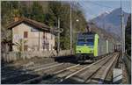 Ich konnte mich nicht entschieden: Soll ich den schönen Gebäudekomlex rechts oder das Diensthaus links ins Bild nehmen?  Wie gut fuhren die beiden BLS Re 485 mit ihrer Rola so langsam