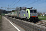 Blockgüterzug von BLS CARGO mit der Re 486 508 bei Mühlau am 22.