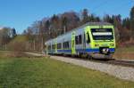 BLS: S 7 Luzern-Langenthal mit RABe 525 013  NINA  bei Menznau am 5.