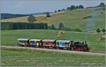 30 ANS CONI'FER /30 Jahre Coni'Fer - Die Coni'Fer E 3/3 N° 5 fährt mit ihrem Zug von Les Hôpitaux-Neufs nach Fontaine Ronde.