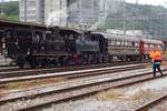JS-35 steht am 25 Mai 2019 mit ein Sonderzug in Brugg AG.