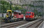 Da ich mich vor kurzem in der Kategorie der Tm 234 geirrt habe, sorgte ich nun vor: das Bild zeigt auf einen Blick gleich beide Tm 234 Bauarten: Links im Bild der Tm 234 206  Ameise  (UIC Tm 98 85 5 234 206-1 CH-SBBI) und rechts der Tm 234 405  Dart  (UIC Tm 98 85 5 234 405-9 CH-SBBI). 
Das Bild entstand in St-Maurice. 

16. Juni 2025