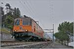Und wieter geht die Fhrt: die SBB Re 420 320-4 (UIC 91 85 4420 320-4 CH-SBBC) auf dem Weg Richtung Lausanne bei Villeneuve.