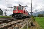 SBB Re 4/4 II Nr.11212 in Landquart am 29.08.2009.