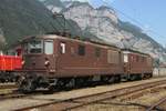 BLS 181 steht am 6 Juni 2015 in Erstfeld.