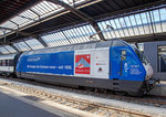   Die Re 460 079-7  CREDIT SUISSE / Gotthardo 2016  am 23.06.2016 in Zürich HB.