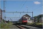 SBB Sommerfahrplan 2018 mit einer Re 460 mit ihrem IR auf der Fahrt Richtung Basel SBB in Läufelfingen.