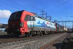 Von der offentlich zug�ngicher PLatz wurde am 13 Februar 2024 SBB Cargo 193 470 samt KLV fotografiert.