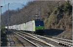 Zwei BLS Re 485 erreichen mit einer RoLa nach Freiburg im Breisgau Preglia.