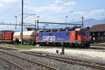 Re 620 026-5 R3  ZOLLIKOFEN  auf Rangierfahrt im Güterbahnhof Solothurn am 8.