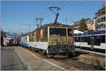 Die MOB GDe 4/4 6005 mit eine Panoramic Expres von Montreux nach Zweimmen bei Halt in Chernex.
