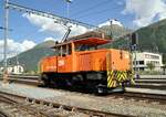 RhB Ge 3/3 Nr.214 in Samedan am 24.08.2009.
