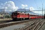 RhB Ge 4/4 I U Nr.609 in Samedan am 24.08.2009.