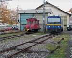 Vor dem CEV Dépôt in Vevey stehen der CEV Te 2/2 82 und die MOB Gem 2/2 2502.

13. Nov. 2024 