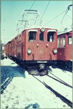 Die 1916 f�r die Bernina-Bahn gebaute Ge 6/6 und 1929 zur Ge 4/4 umgebaute RhB Ge 4/4 181 in Blonay.