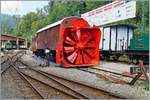 Die Dampfschneeschleuder Xrot 1052 dessen Schwesterfahrzeug bei der RhB betriebsf�hig vorgehalten wird, wird f�r das Mega Bernain Festival aufgearbeitet.
