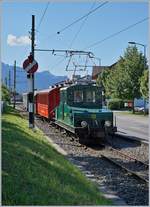 Die +GF+ Ge 4/4 75 bringt die Komposition für den ersten Zug nach Blonay, bzw.