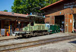 Mit einem 1m�-Wassertank und einer Motorspritze ausgestatte, als L�schzug, der Te 2/2 926 der Museumsbahn Blonay-Chamby, ex VBZ (Verkehrsbetriebe Z�rich) Schienentraktor Xe 2/2 – 1926, ex Xe 2/2