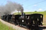 BSB-51 zieht w�hrend  150 Jahre Emmentalbahn   ein Sonderzug durch T�gertschi am 18 Mai 2025.