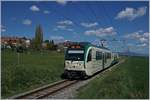 Der BAM MBC Be 4/4 35 mit seinem Bt 54 bei Pampigny Sévery.