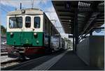 Der BAM BCFe 4/4 N� 2 wartet in Morges auf die Abfahrt nach Apples.