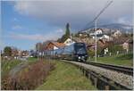 Während der GPX 4068 um 9:35 Montreux verlies, startete der Gegenzug GPX 4065 bereits um 96:08 in Interlaken Ost und ist somit der ERSTE direkte fahrplanmässige Umspurzug, hier bei Planchamp