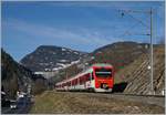 Die beiden TMR NINA RABe 525 041 und 039 haben auf ihrer Fahrt von Martigny nach Le Châble ihr Ziel schon fast erreicht.