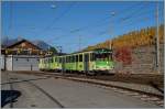 Nachdem der A-L Regionalzug erst in Aigle Dépôt angehelten hat um die (wengien) Reisenden ein- und aussteigen zu lassen, hat er gut 100 Meter vorgezogen und ist für den Richtungswechsel