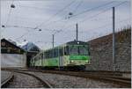 Nach dem Fahrtrichtungswechsel fährt nun der Bt 361 an der Spizte Richtung Leysin.