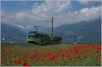 An der gleichen Stelle kurz nach Villy zeigte sich sich kurz darauf der Beh 2/6 543 auf der Fahrt nach Mothey-Ville.