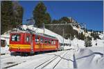 Der BVB TPC BDeh 2/4 25 verl�sst die Station Bouquetin in Richtung Col-de-Bretaye.