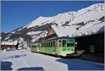 Der ASD TPC BDe 4/4 404 ist mit seinem Bt 431 in Les Diablerets eingetroffen und wird nach einem kleinen Aufenthalt nach Aigle zur�ck fahren.