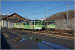 Da der R 70 325 zusätzlich zum Stunden-Takt, fährt, ergibt sich in  Aigle Dépôt A- AL eine Kreuzung mit mit dem R 70 332.