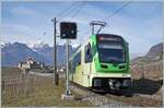 Bevor der  den TPC Beh 2/6 542 an meiner Fotostelle in Richtung Les Diablerets vorbeikam, konnte ich noch den Gegenzug in Form des TPC ASD ABe 4/8 471 auf der Fahrt von Les Diablerets nach Aigle fotografieren.

9. Feb. 2026