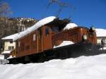 Ge 6/6 I 407 als Denkmallok abgestellt am Bahnhof Berg�n (Aufnahme 13.03.2006).