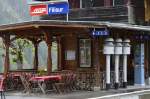 Der Bahnhof Filisur an einem kühlen Maitag.