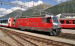 Ge 4/4 III Nr.651 Glacier Express in Samedan am 24.08.2009.
