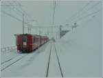 Die Station Ospizio Bernina (2253 m.�.M) am 24.12.2009.