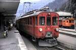 RhB ABe 4/4 Nr.36 in Poschiavo im August 1990.