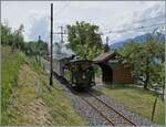 Festival Suisse de la vapeur 2024 / Schweizer Dampffestival 2024 der Blonay-Chamby Bahn -   Neue Gleise, neue Fahrleitungsmaste und eine kleine Dampflok aus dem Jahre 1890: Die Blonay-Chamby Bahn