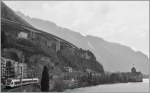 Da zur Zeit ein Kran die  Standartfotostelle  beim Ch�teau de Chillon ziert, bin ich nun auf der Suche nach einer neuen Fotostelle.