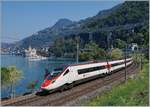 Mit dem SBB RABe 503 013-4 klappte das Motiv  Bahn und Schiff  schon etwas besser...