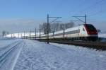 SBB: RABDe 500 (ICN) bei Niederbipp am 21.