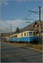 Noch einmal der allerseits beliebte MOB ABDe 8/8 4002  Vaud , welcher gerade Fontanivent Richtung Chernex verl�sst.