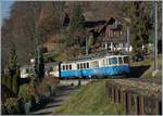 Der ABDe 8/8 4002 kurz nach Cherex mit der Regioanlzug 2224 von Montreux nach Zweisimmen.