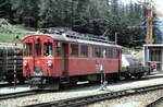 RhB ABe 4/4 Nr.36 in Pontresina im August 1989.