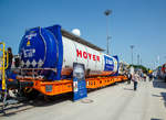   Wascosa 4-achsiger Containertragwagen der Gattung Sgmmns 48‘, f�r den Transport von intermodalen Ladeeinheiten und des Wascosa flex freight systems (Wechselaufbauten) wurde, noch ohne UIC-Nr.