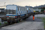 Bahntransport Zirkus Knie.